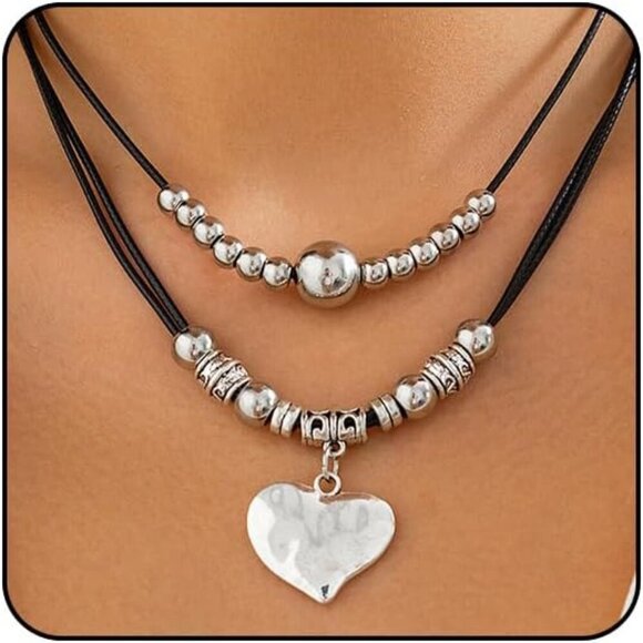 Jewelry - Cowgirl Necklace Western Jewelry for Women Boho Turquoise Bead Leather